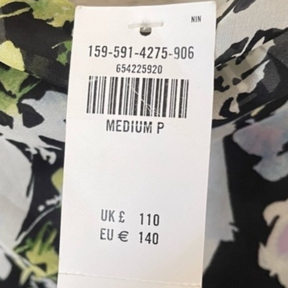 Abercrombie & Fitch Cowl Floral Maxi Dress in Medium Petite - Picture 6 of 9